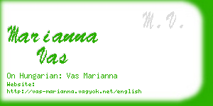 marianna vas business card